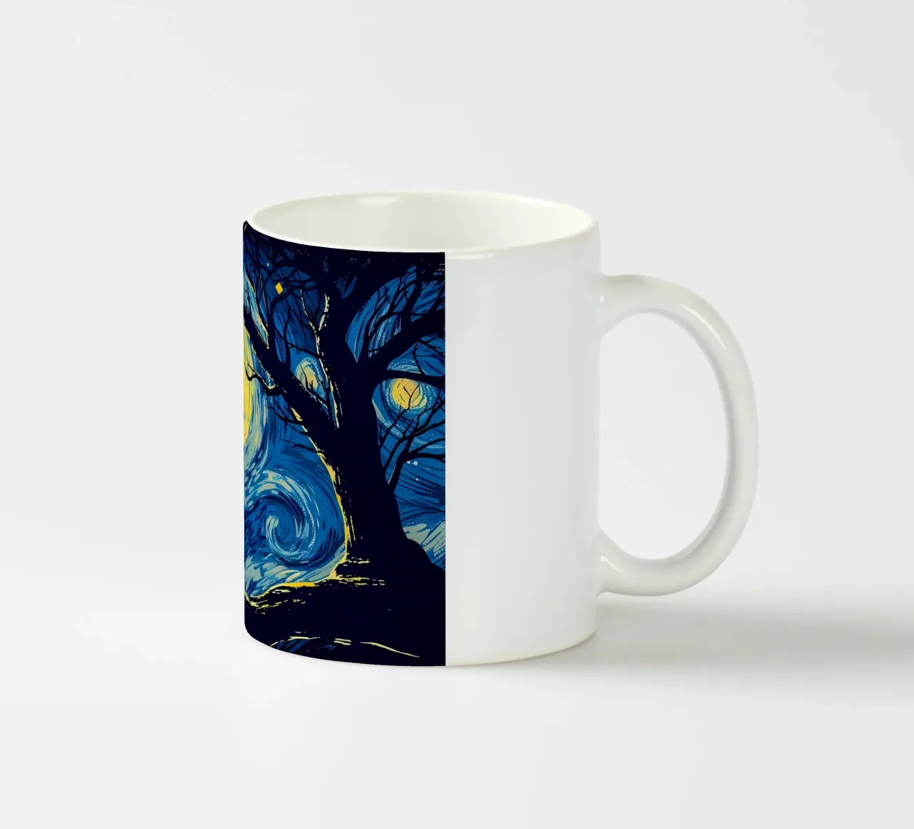 Cat Vangogh tazza in ceramica da Adrian Patel