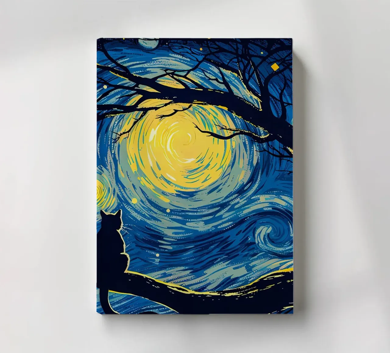 Cat Vangogh notebook by Adrian Patel