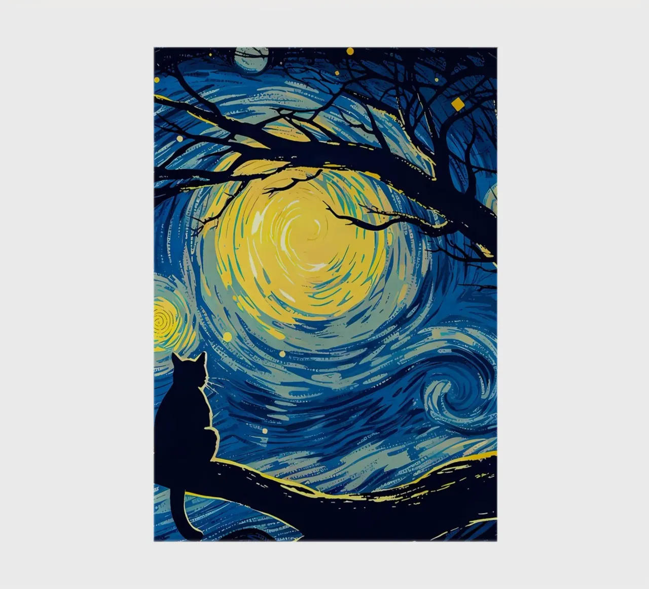 Cat Vangogh notebook by Adrian Patel