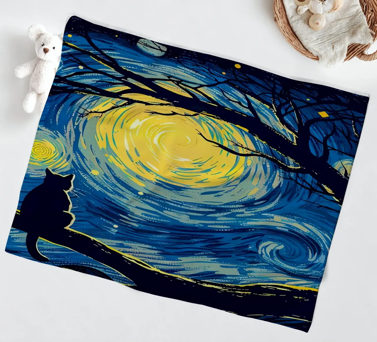 Cat Vangogh coperta in pile da Adrian Patel