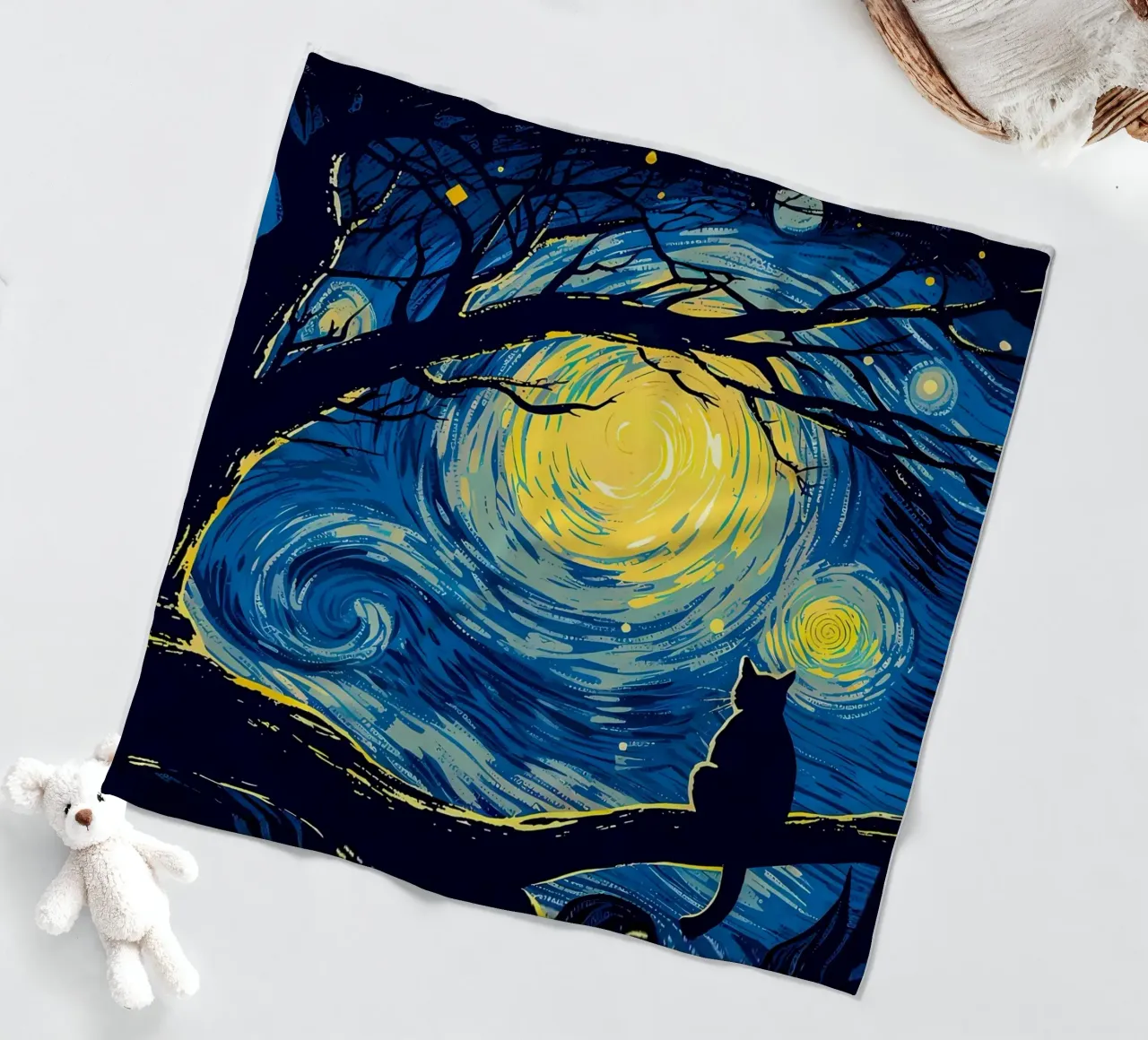 Cat Vangogh coperta in pile da Adrian Patel