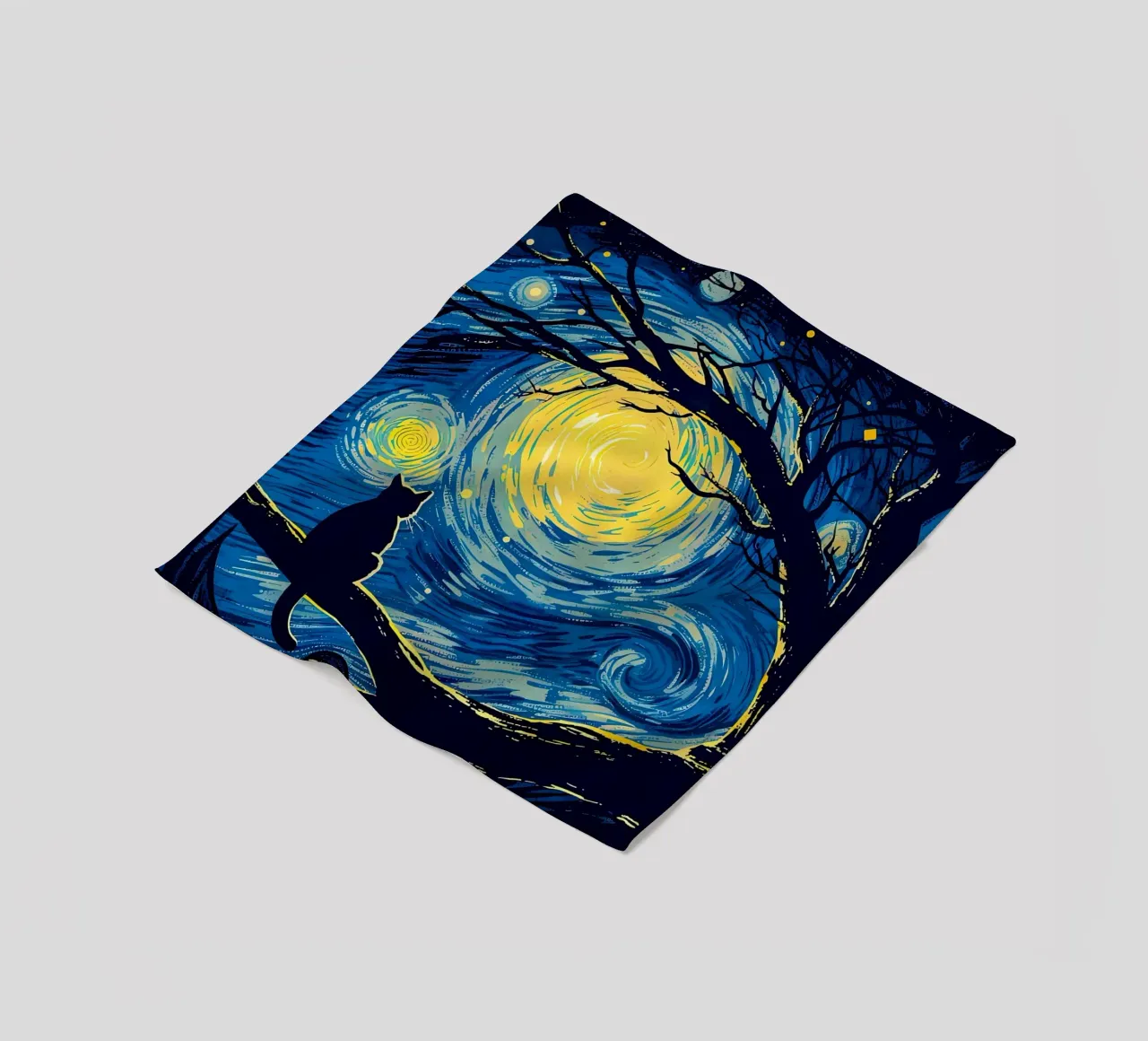Cat Vangogh coperta in pile da Adrian Patel