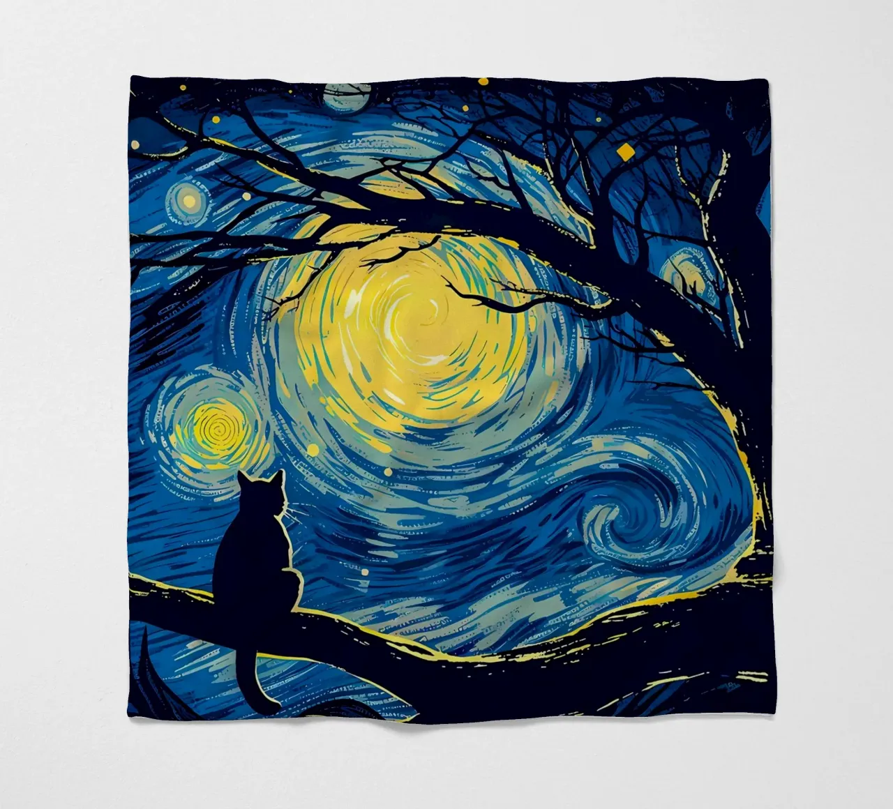 Cat Vangogh coperta in pile da Adrian Patel