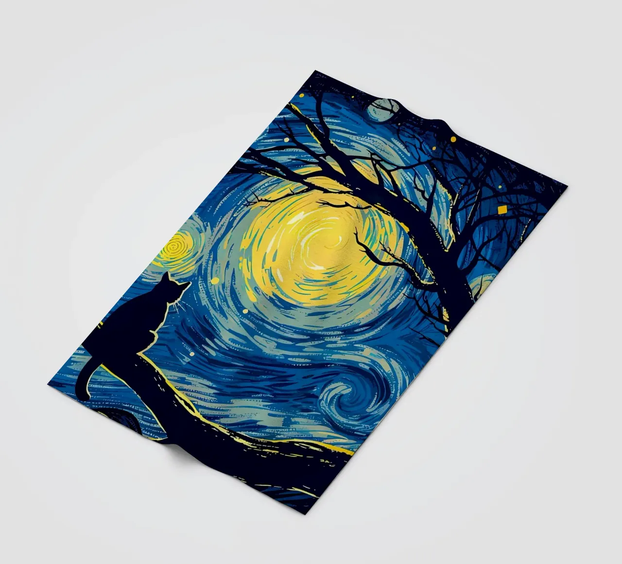 Cat Vangogh coperta in pile da Adrian Patel