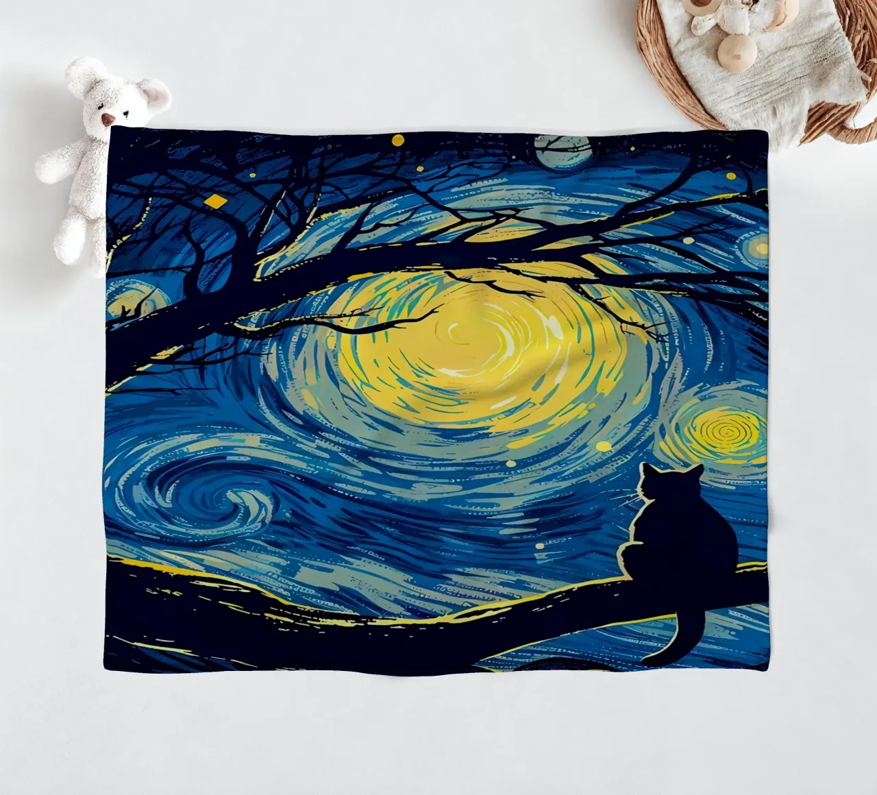 Cat Vangogh coperta in pile da Adrian Patel