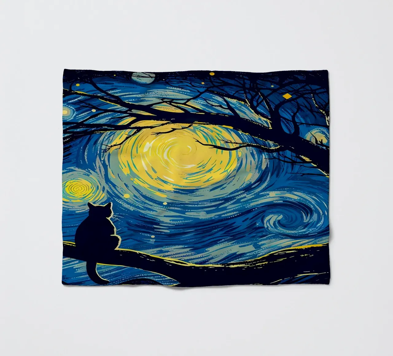 Cat Vangogh coperta in pile da Adrian Patel