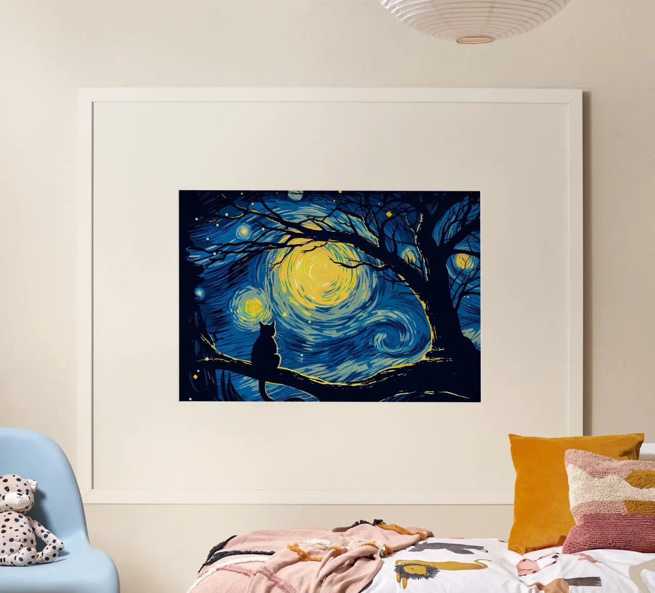 Cat Vangogh carta hahnemühle da Adrian Patel
