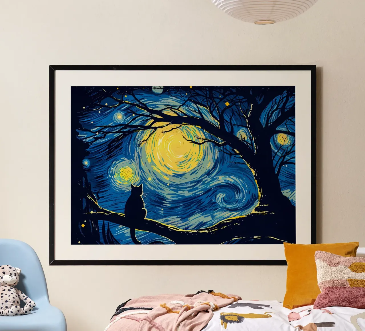 Cat Vangogh carta hahnemühle da Adrian Patel