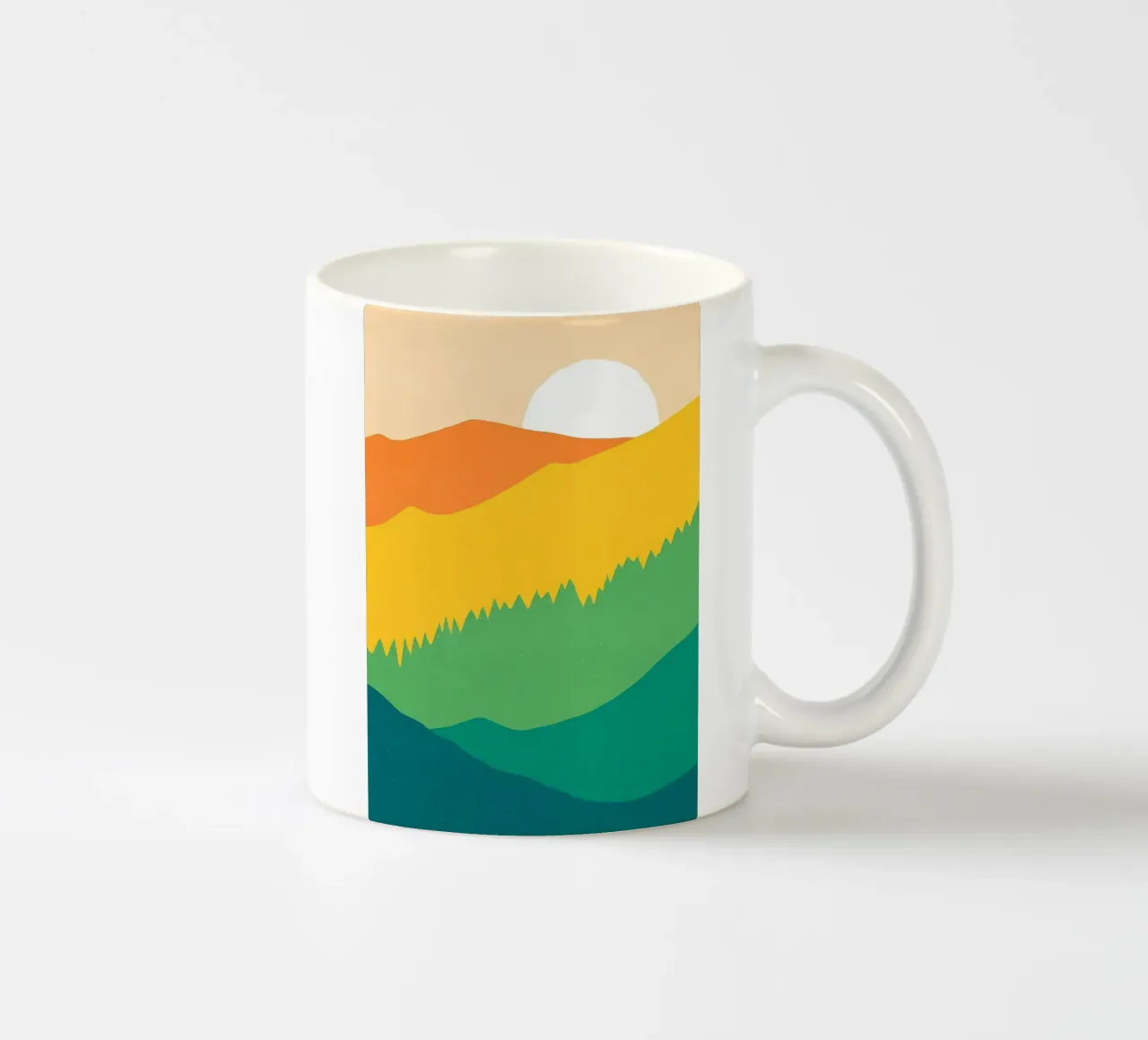 Colline alte tazza in ceramica da Bartosz Powalka