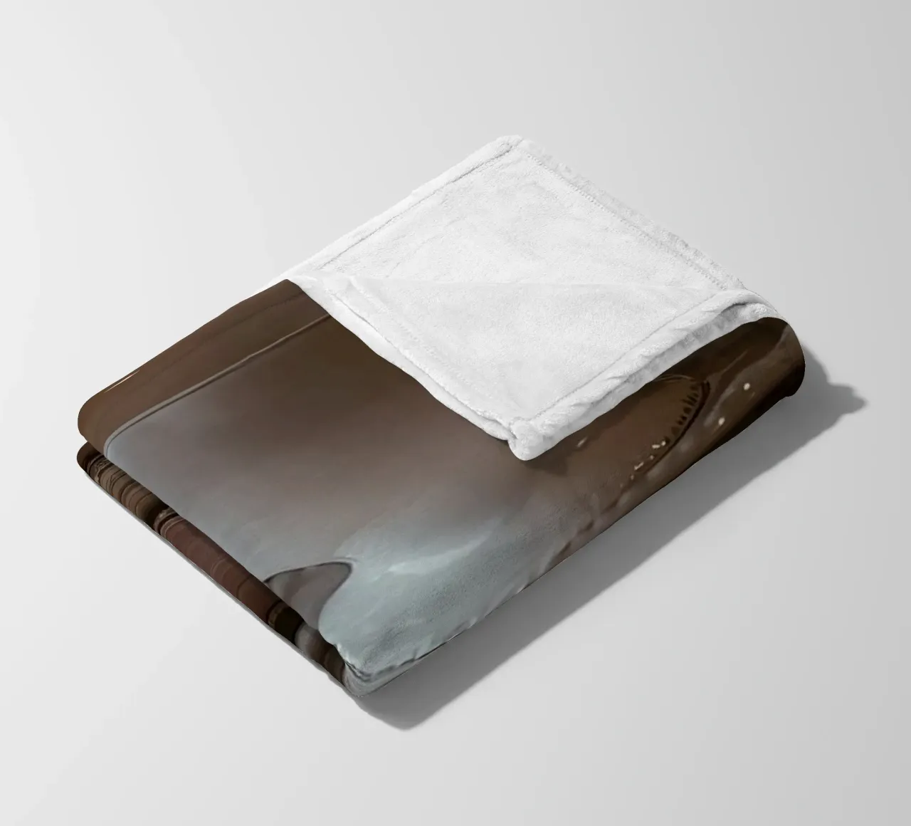 Cup and books fleece blanket by Aiden Garcia