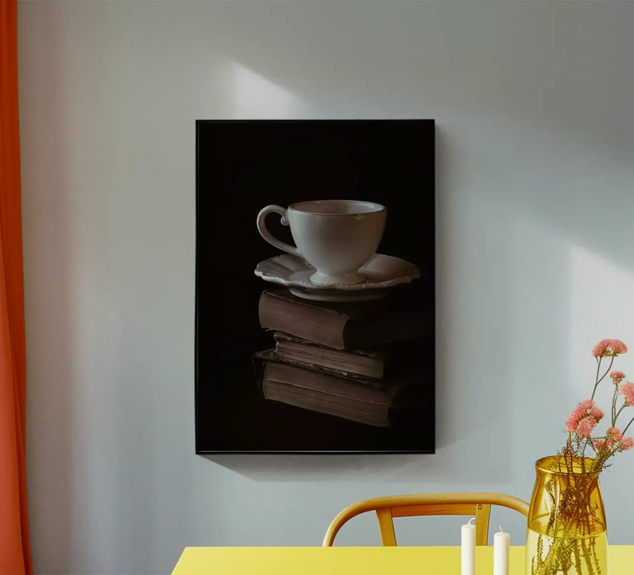 Tazza e libri plexiglass da Aiden Garcia