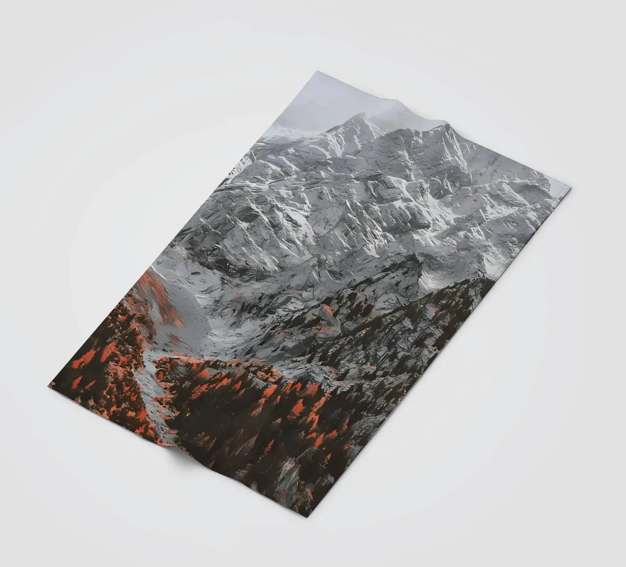 Orange spots fleece blanket by Matthew Katz