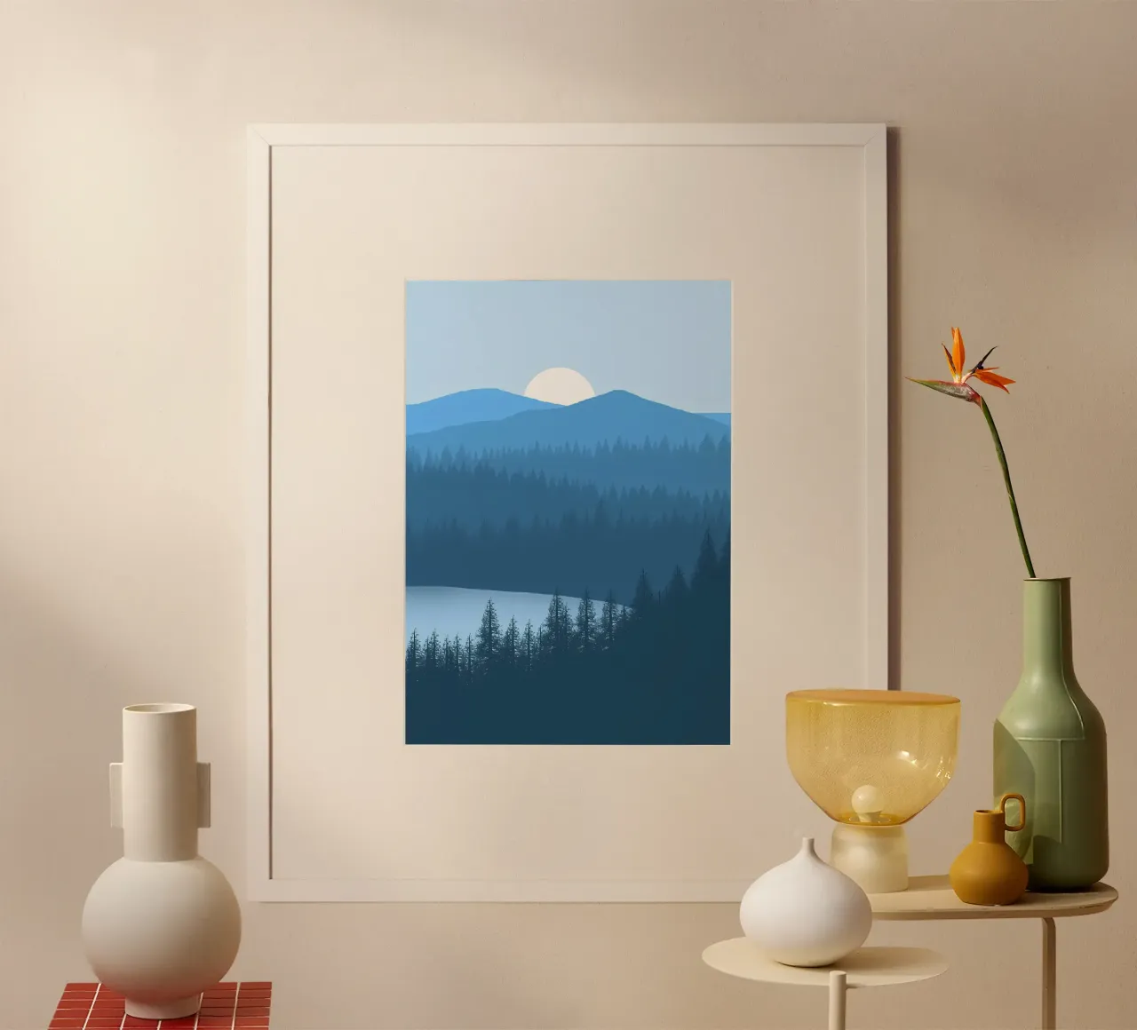 FLAT LANDSCAPE MOUNTAIN hahnemühle by Bartosz Powalka