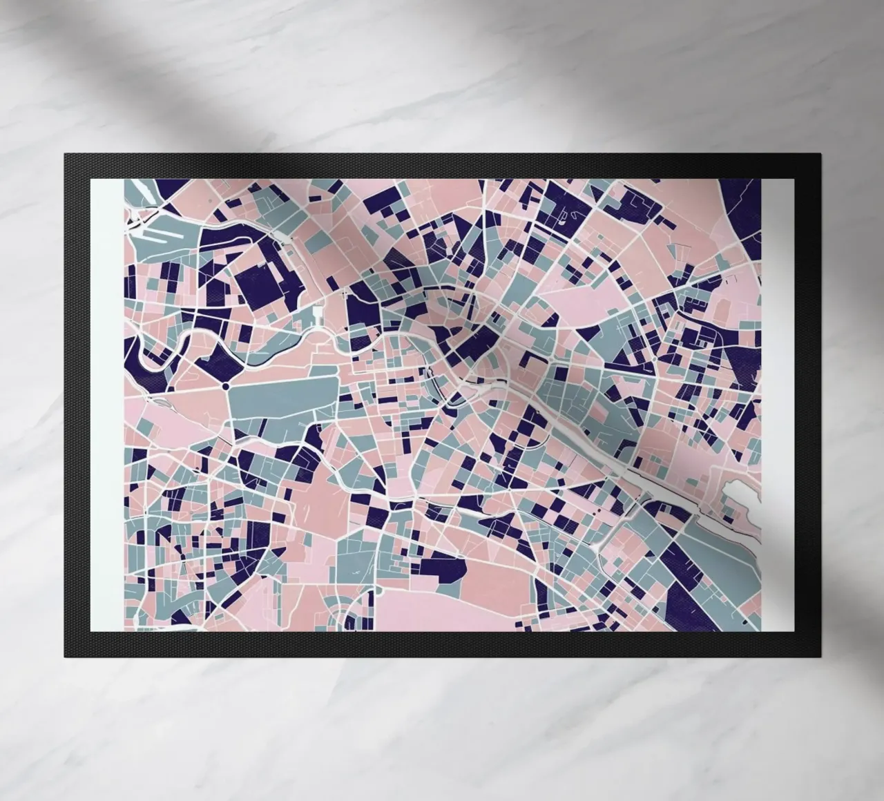 Berlin III Fußmatte von The Cartography Collection