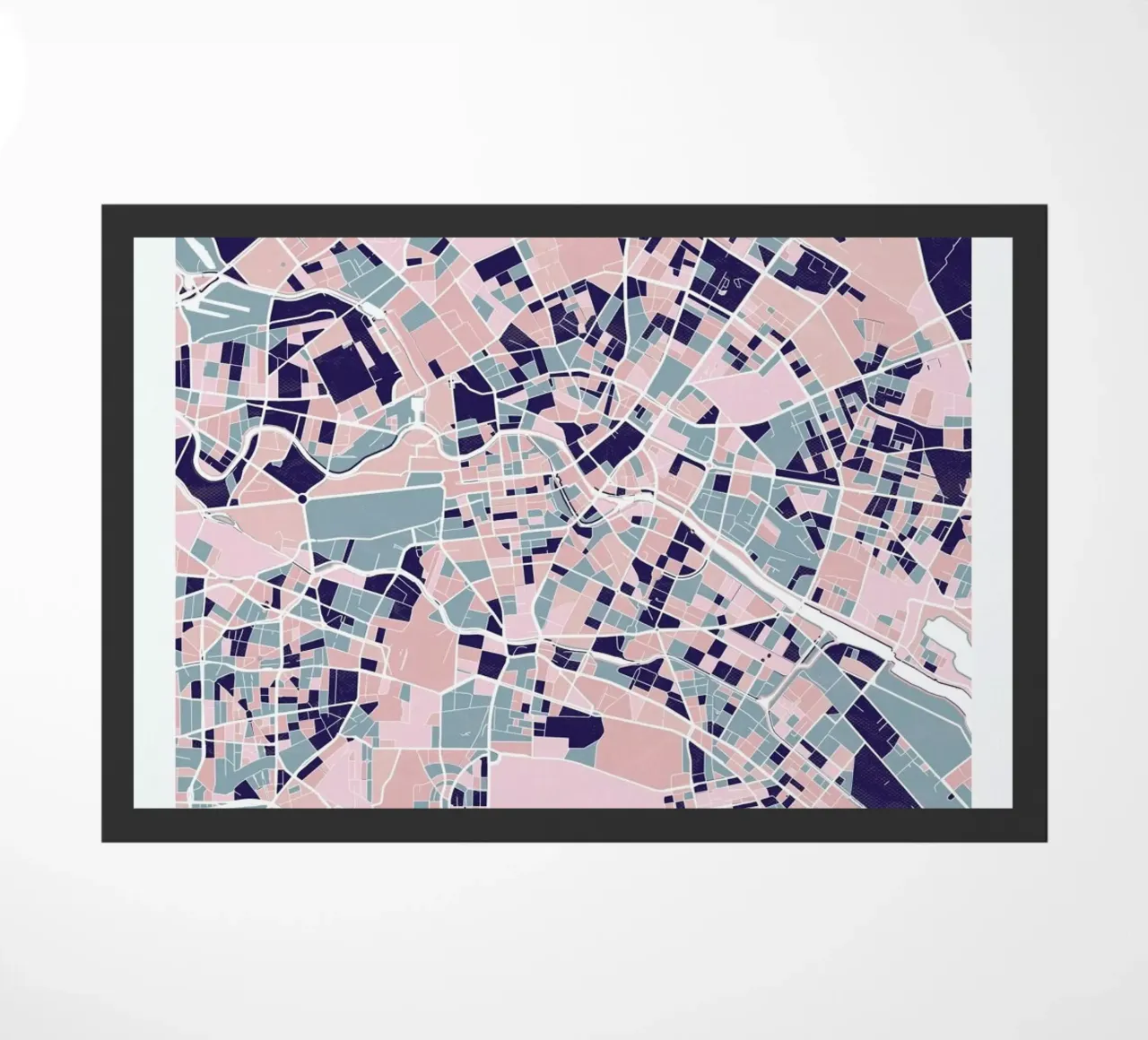 Berlin III Fußmatte von The Cartography Collection