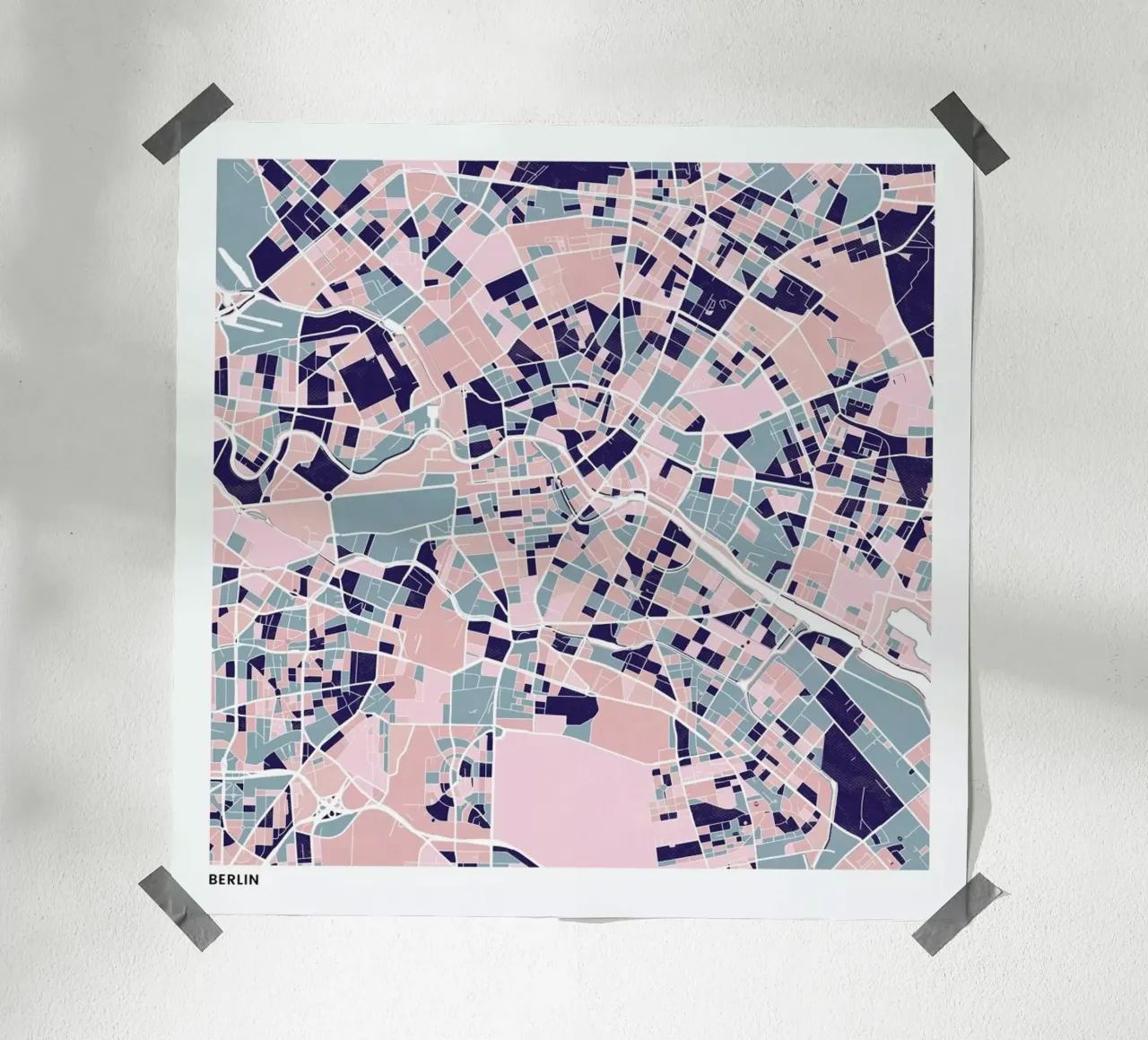 Berlin III poster da The Cartography Collection