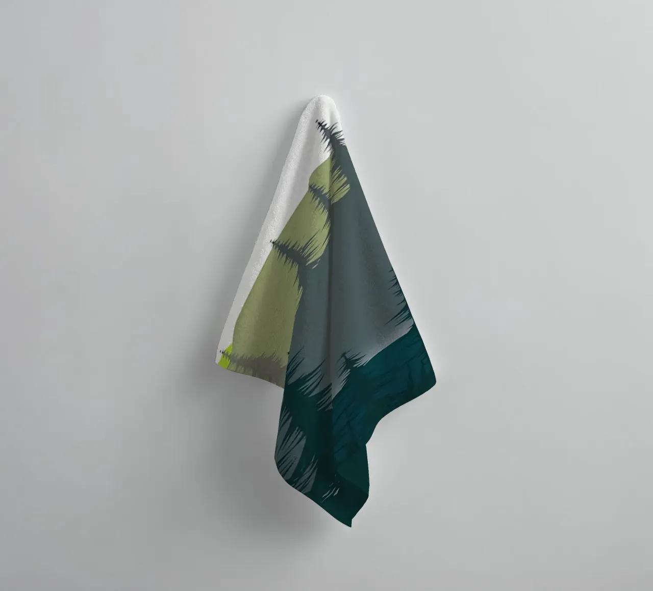 Green Landscape towel by Bartosz Powalka