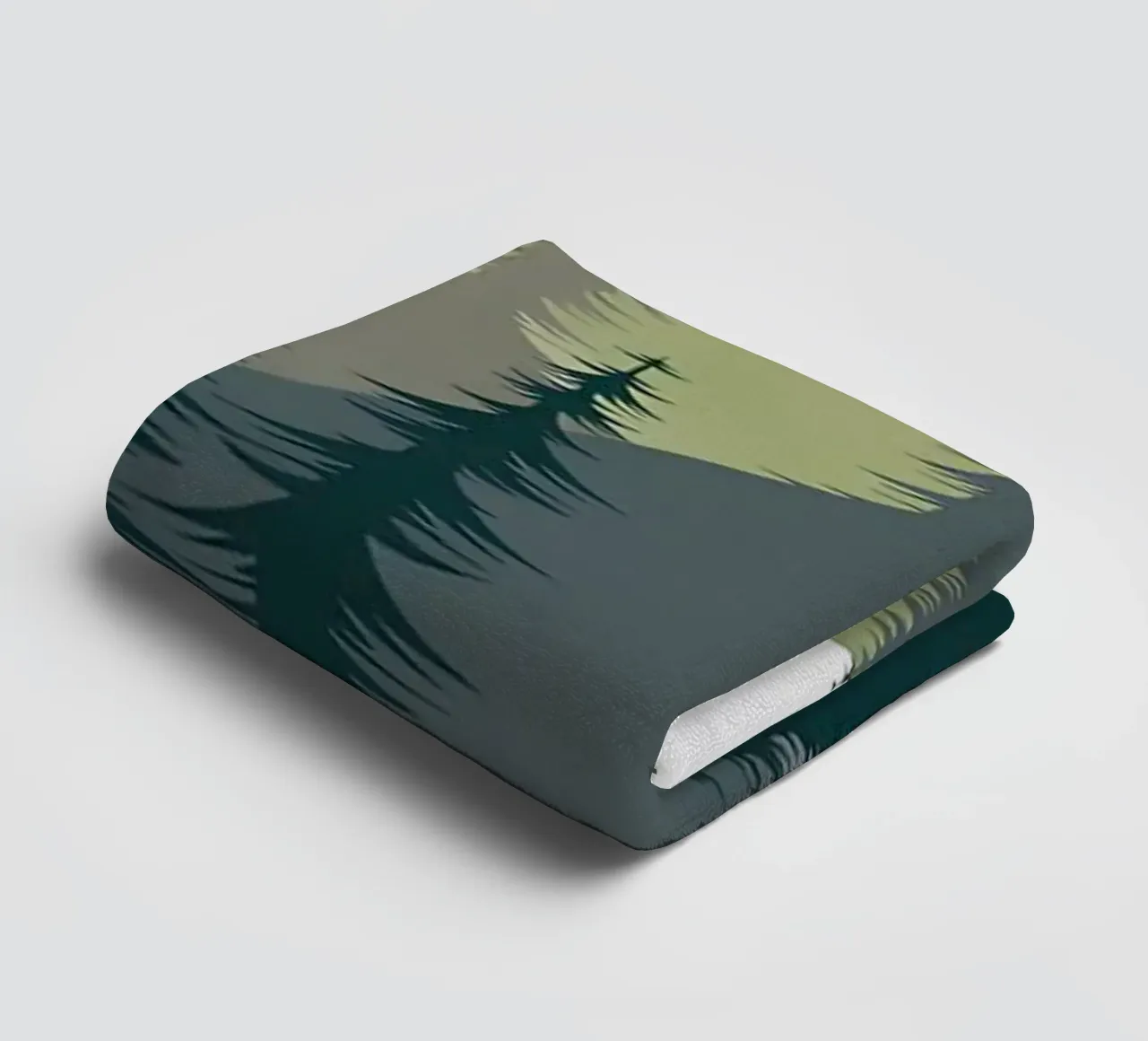 Green Landscape towel by Bartosz Powalka