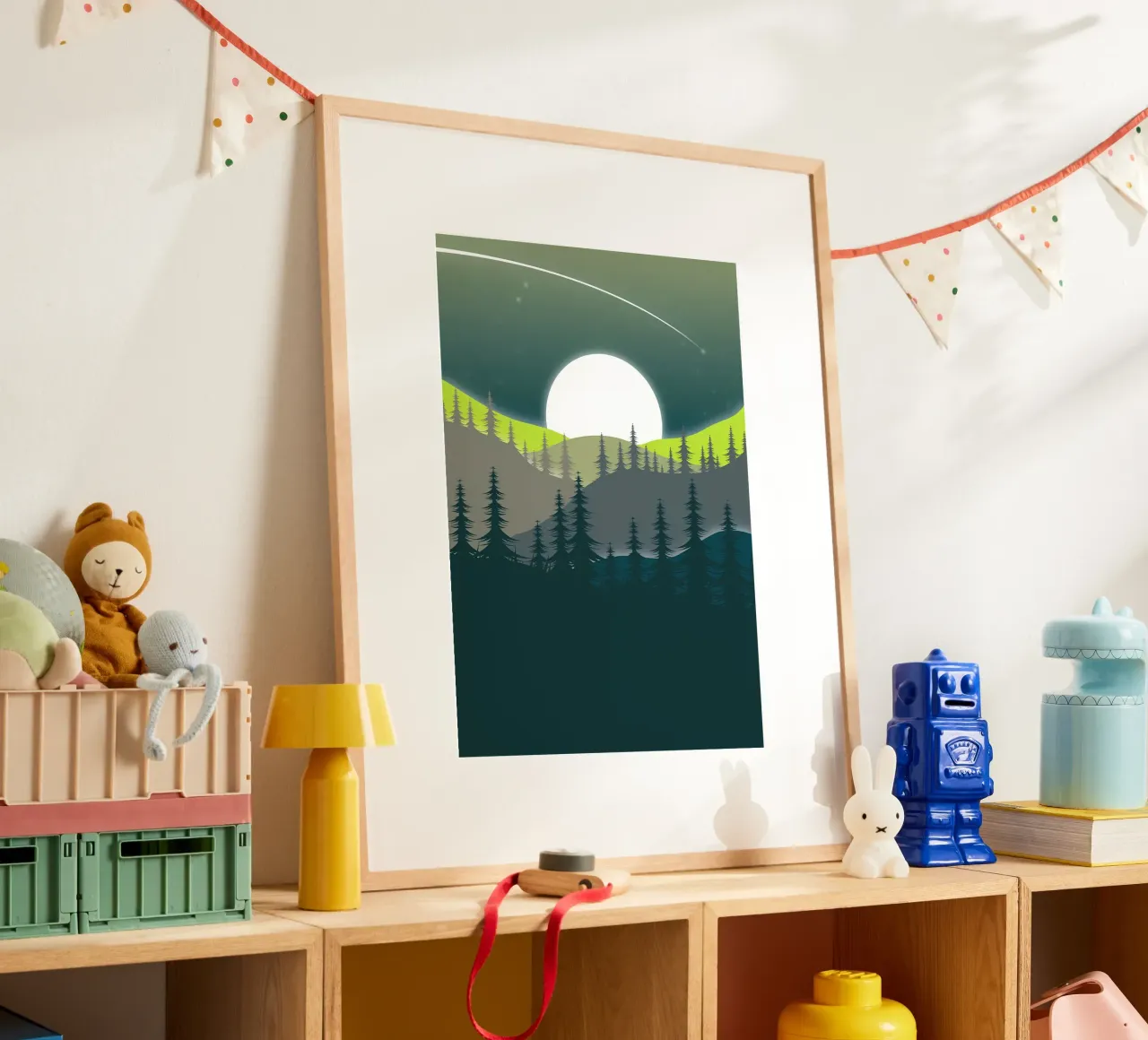 Green Landscape poster by Bartosz Powalka