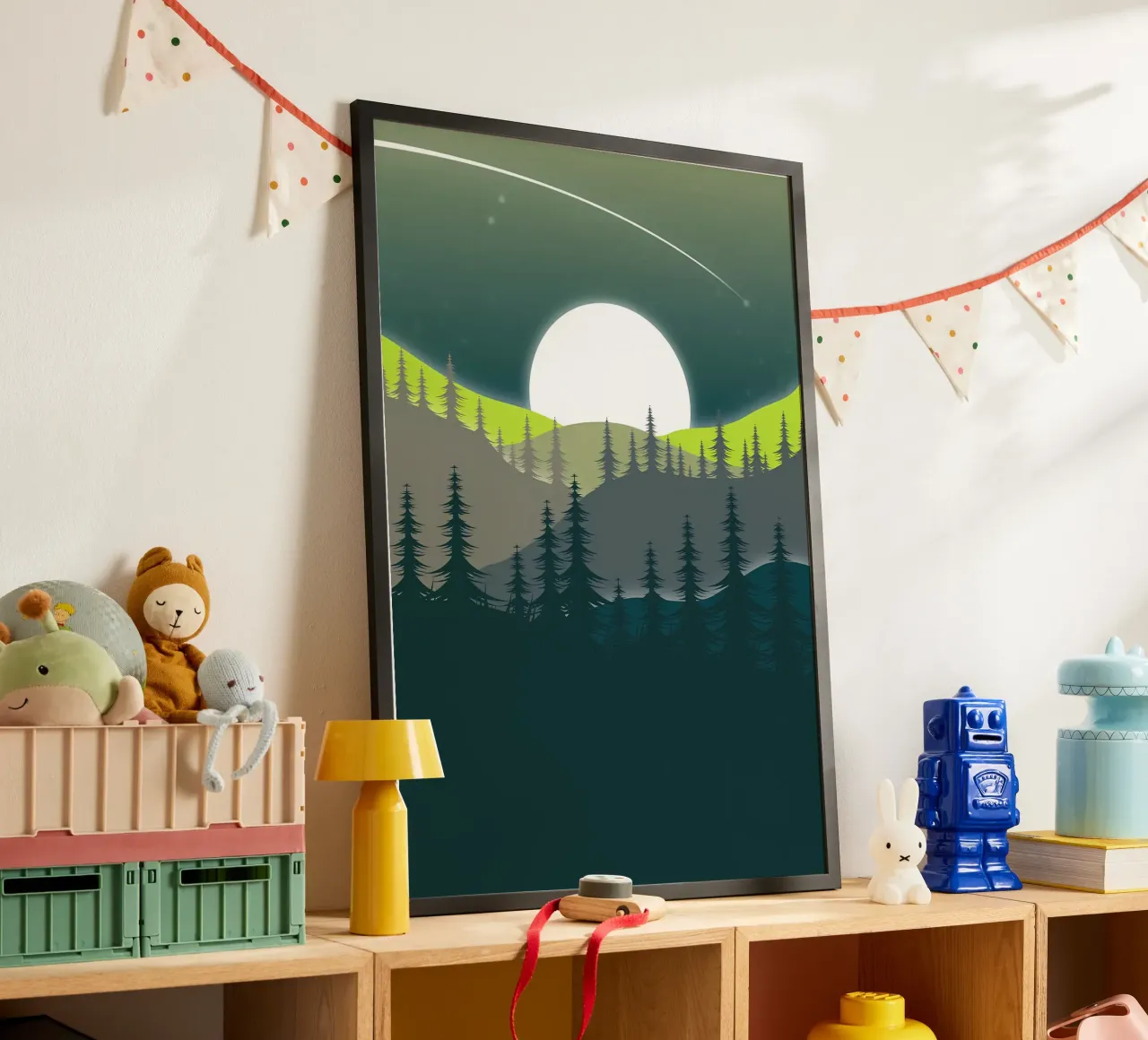 Green Landscape poster by Bartosz Powalka