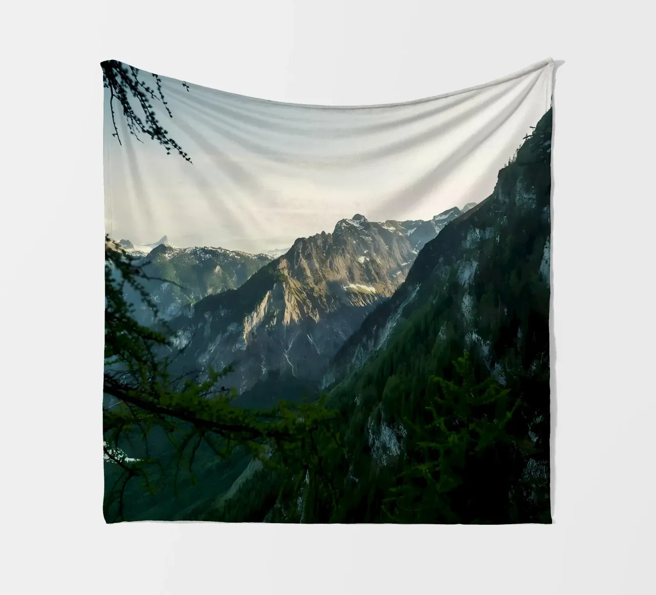 Towering Cliffs fleece blanket by Matthew Katz