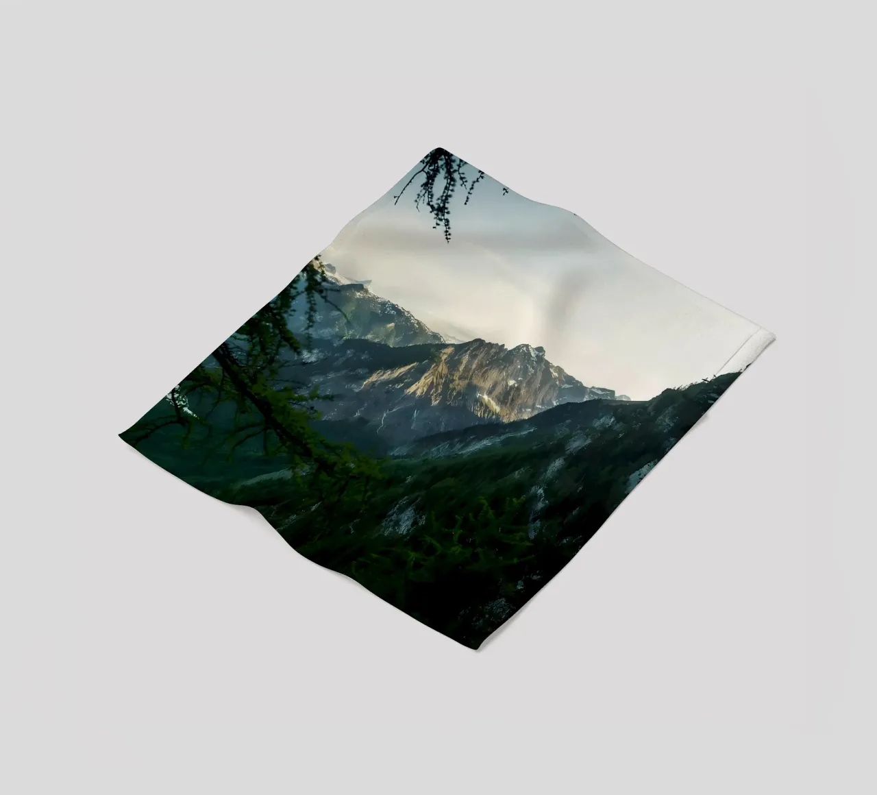 Towering Cliffs fleece blanket by Matthew Katz