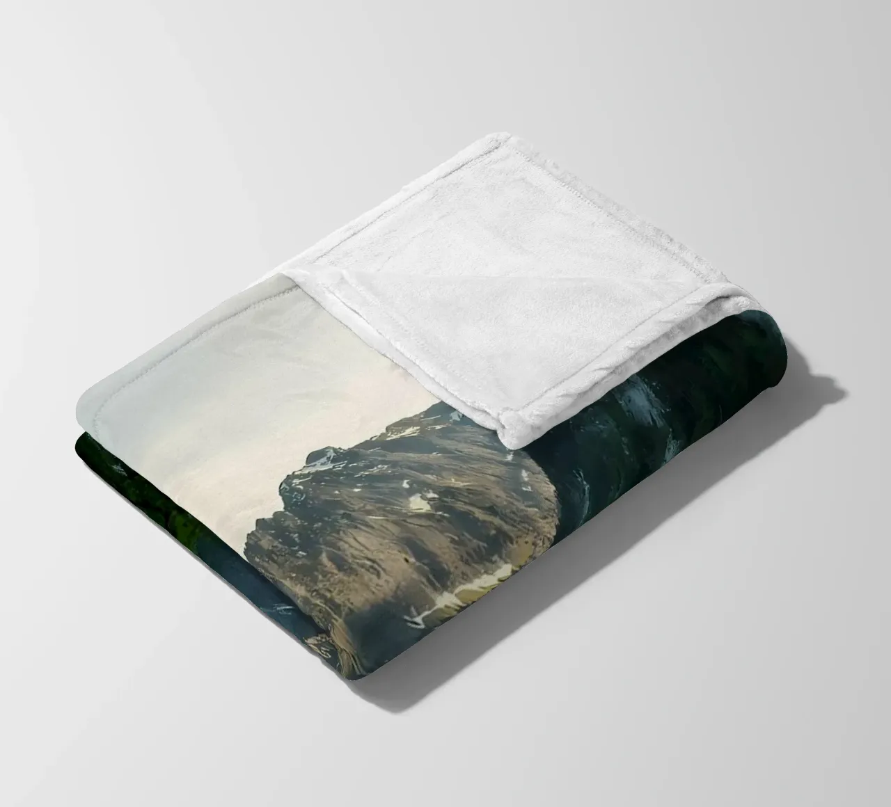 Towering Cliffs fleece blanket by Matthew Katz