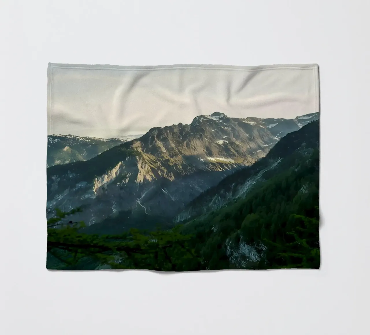 Towering Cliffs fleece blanket by Matthew Katz