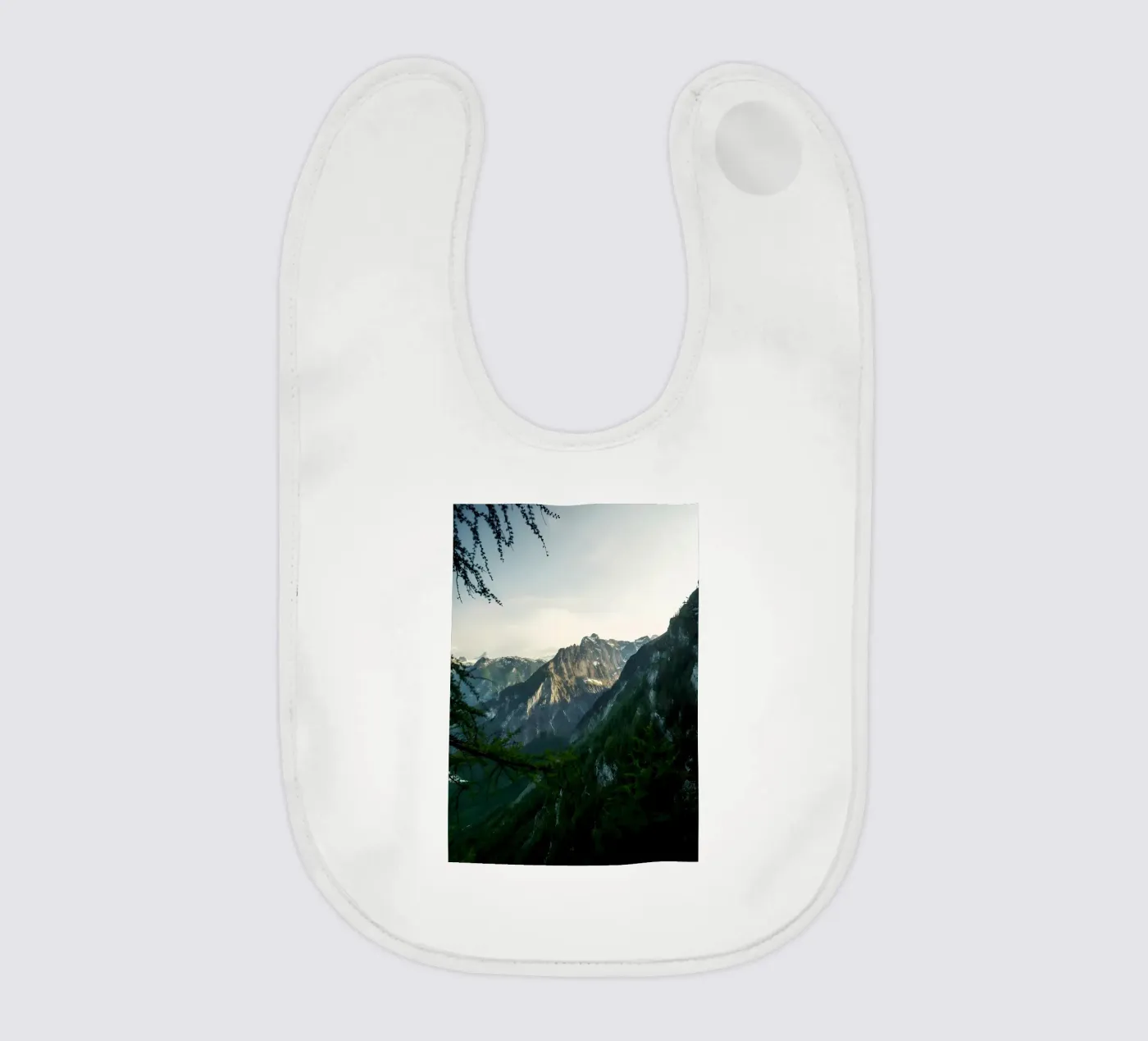 Towering Cliffs baby bib by Matthew Katz