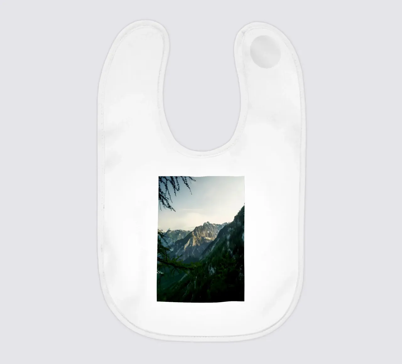 Towering Cliffs baby bib by Matthew Katz