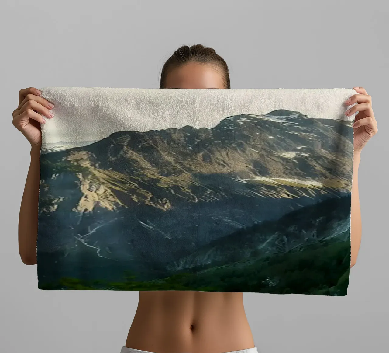 Towering Cliffs towel by Matthew Katz