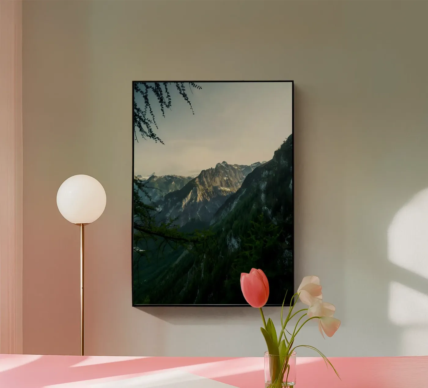 Towering Cliffs acryl van Matthew Katz