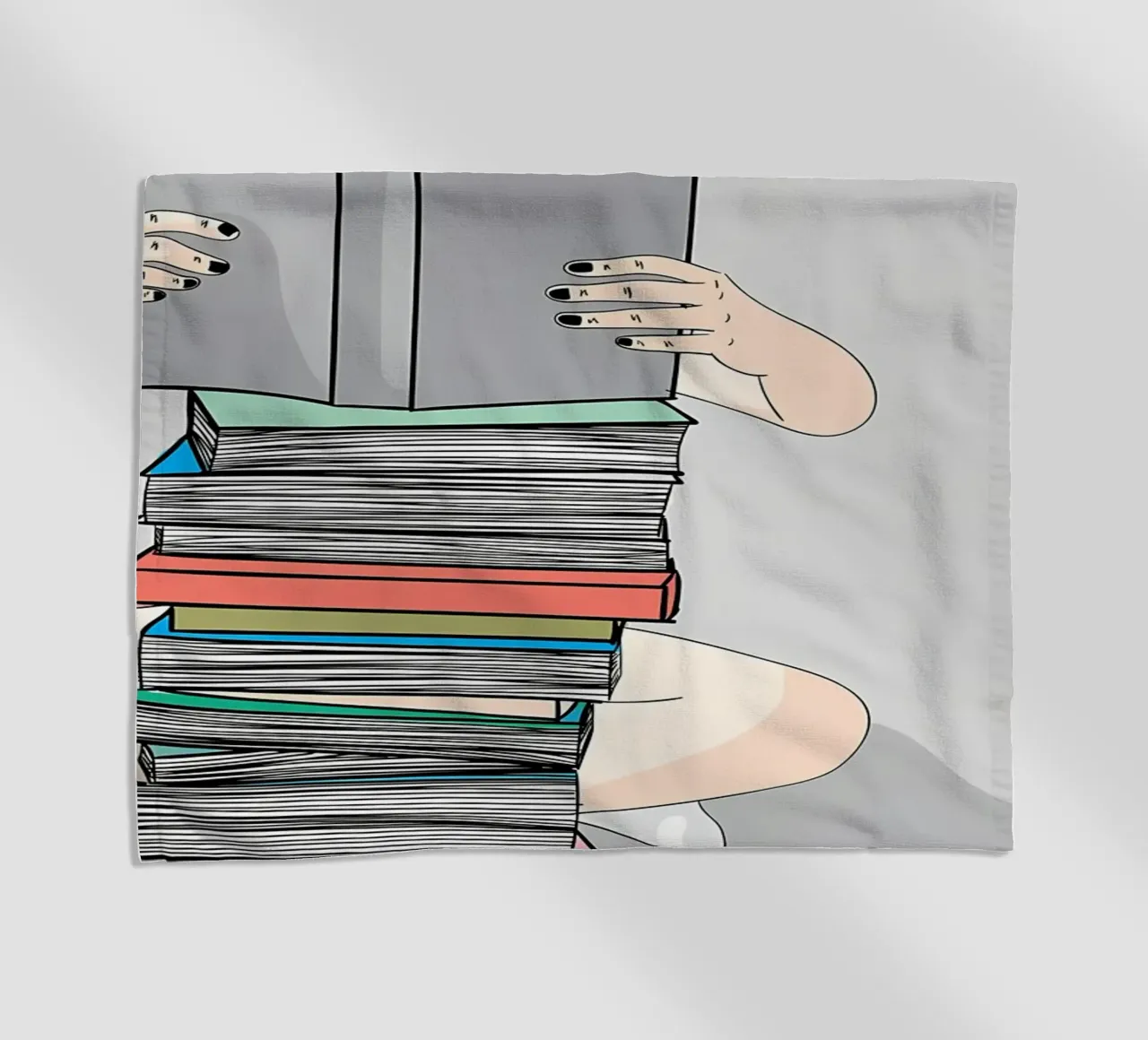 The Children Study Hard beach towel by Aiden Garcia