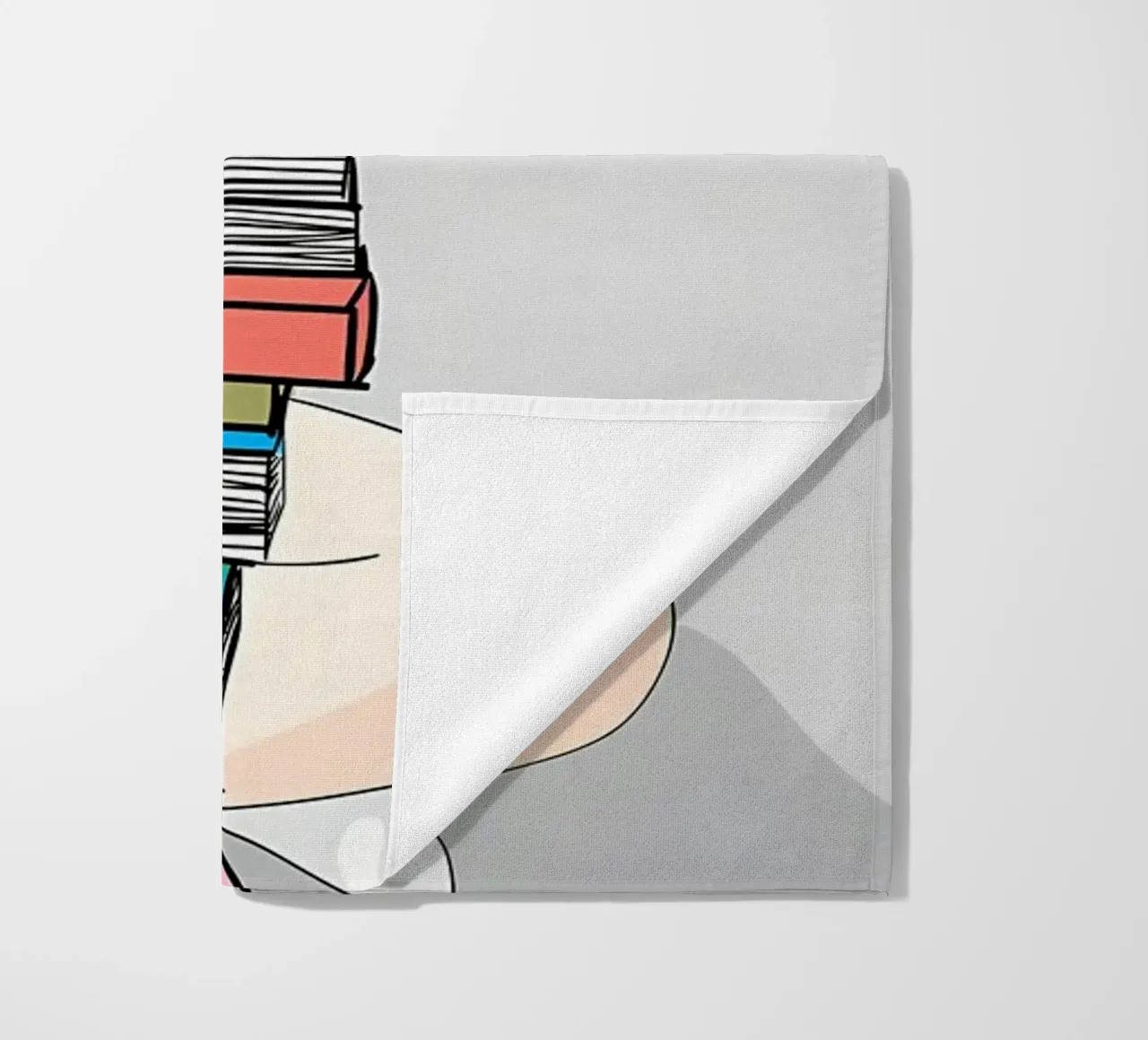The Children Study Hard beach towel by Aiden Garcia