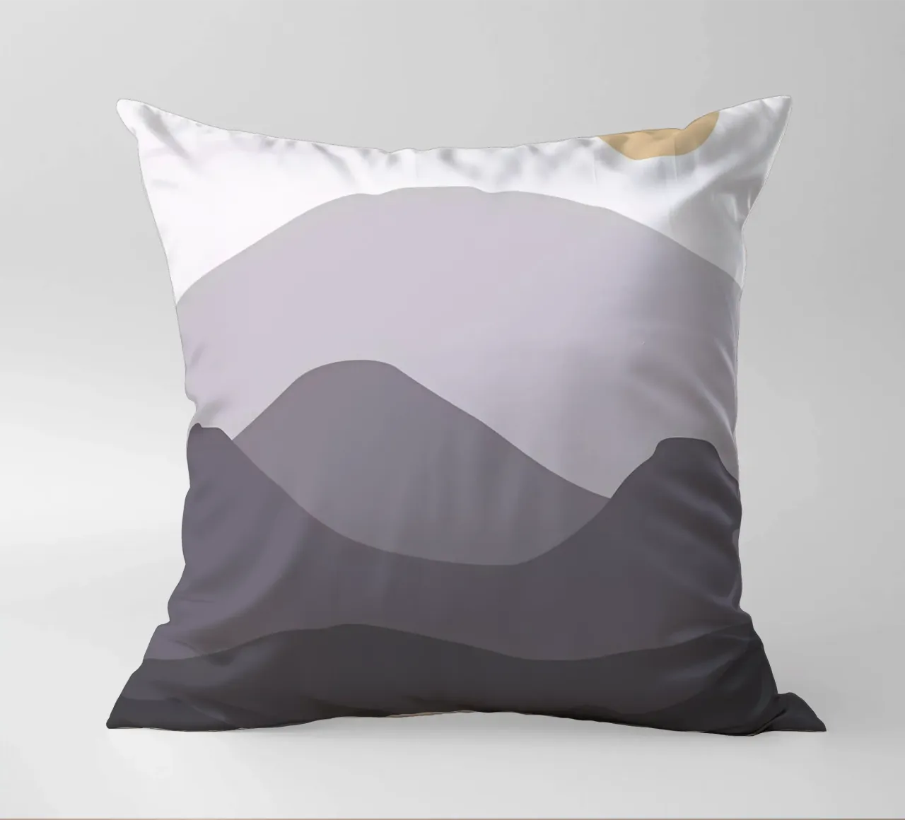 Mountain hill art decorative cushion by Bartosz Powalka