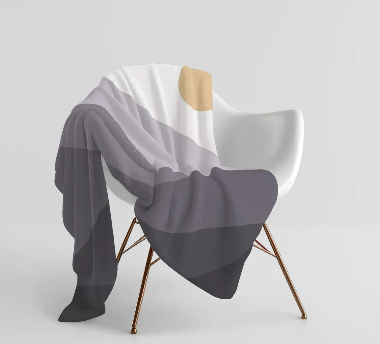 Mountain hill art fleece blanket by Bartosz Powalka