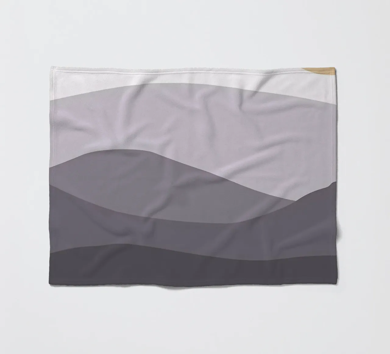 Mountain hill art fleece blanket by Bartosz Powalka