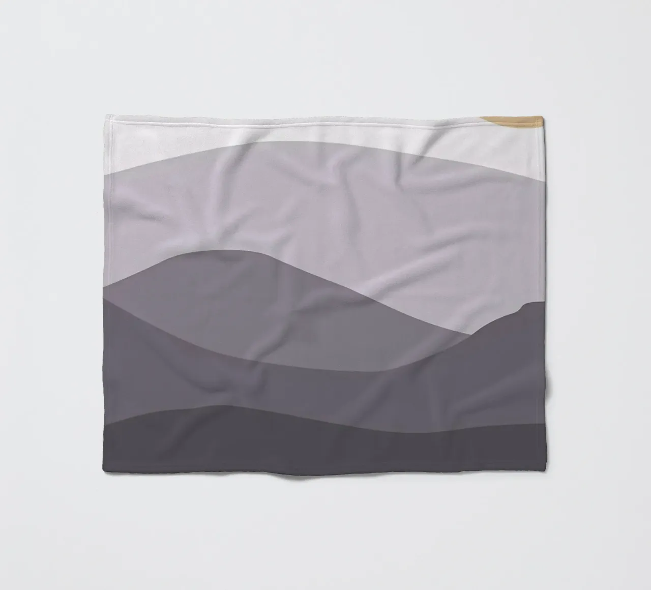 Mountain hill art fleece blanket by Bartosz Powalka