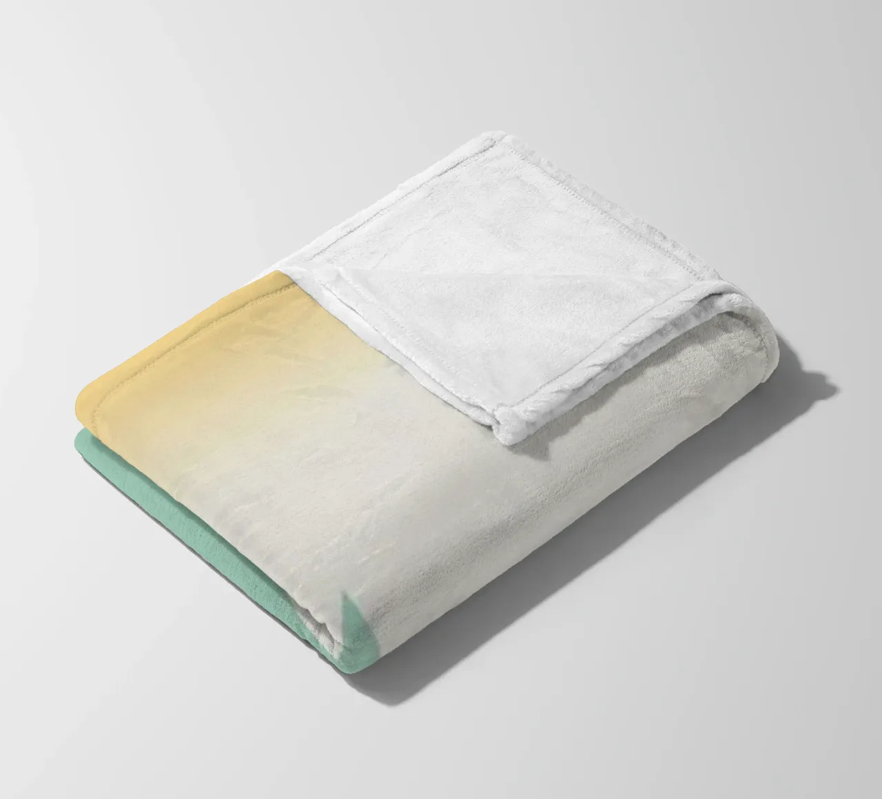 Abstract green mountains fleece blanket by Bartosz Powalka