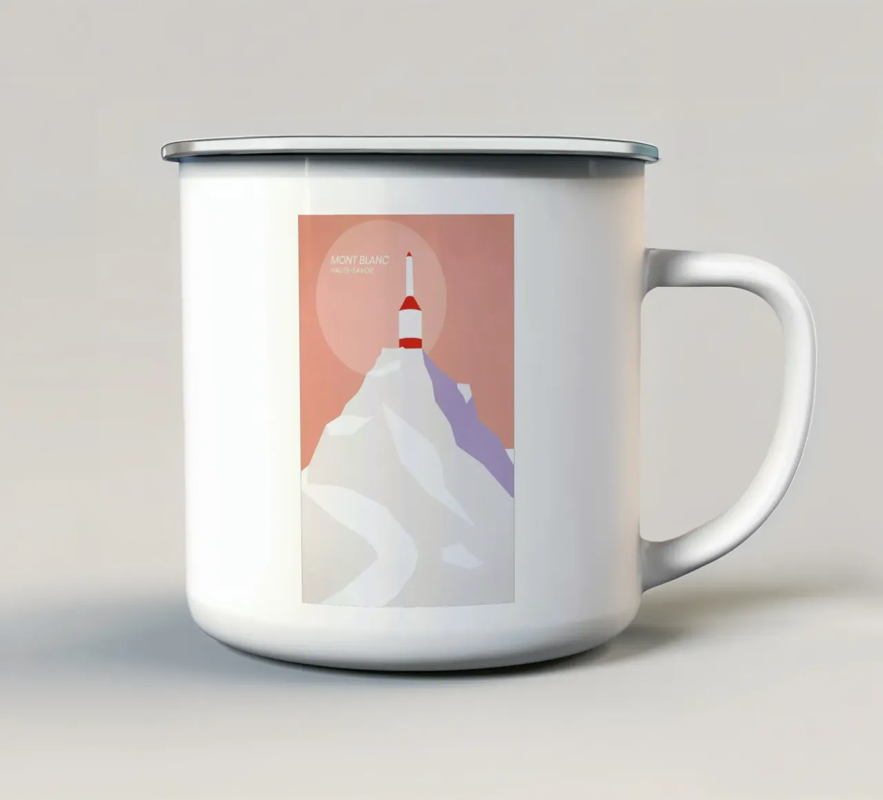 Mont Blanc tazza in smalto da The Cartography Collection