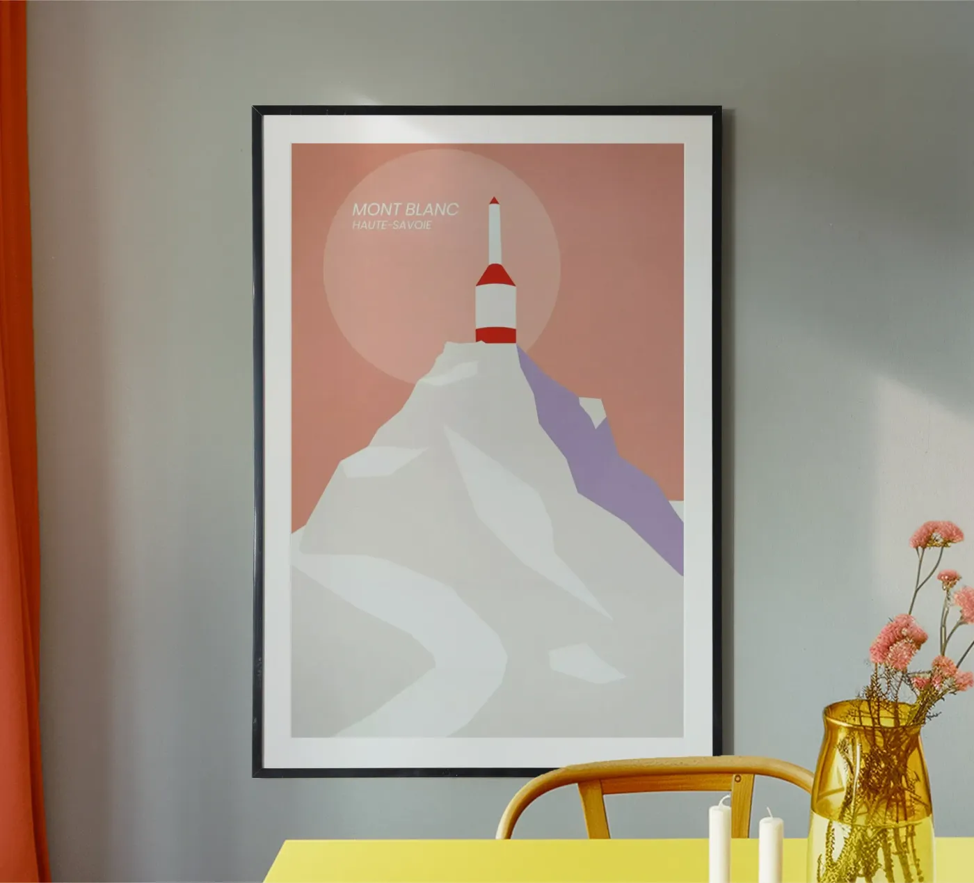 Mont Blanc poster da The Cartography Collection