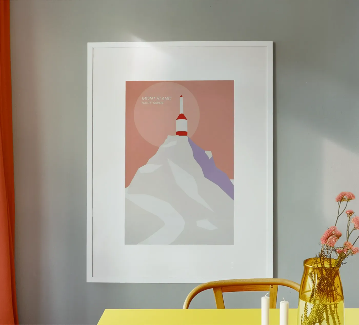 Mont Blanc poster da The Cartography Collection