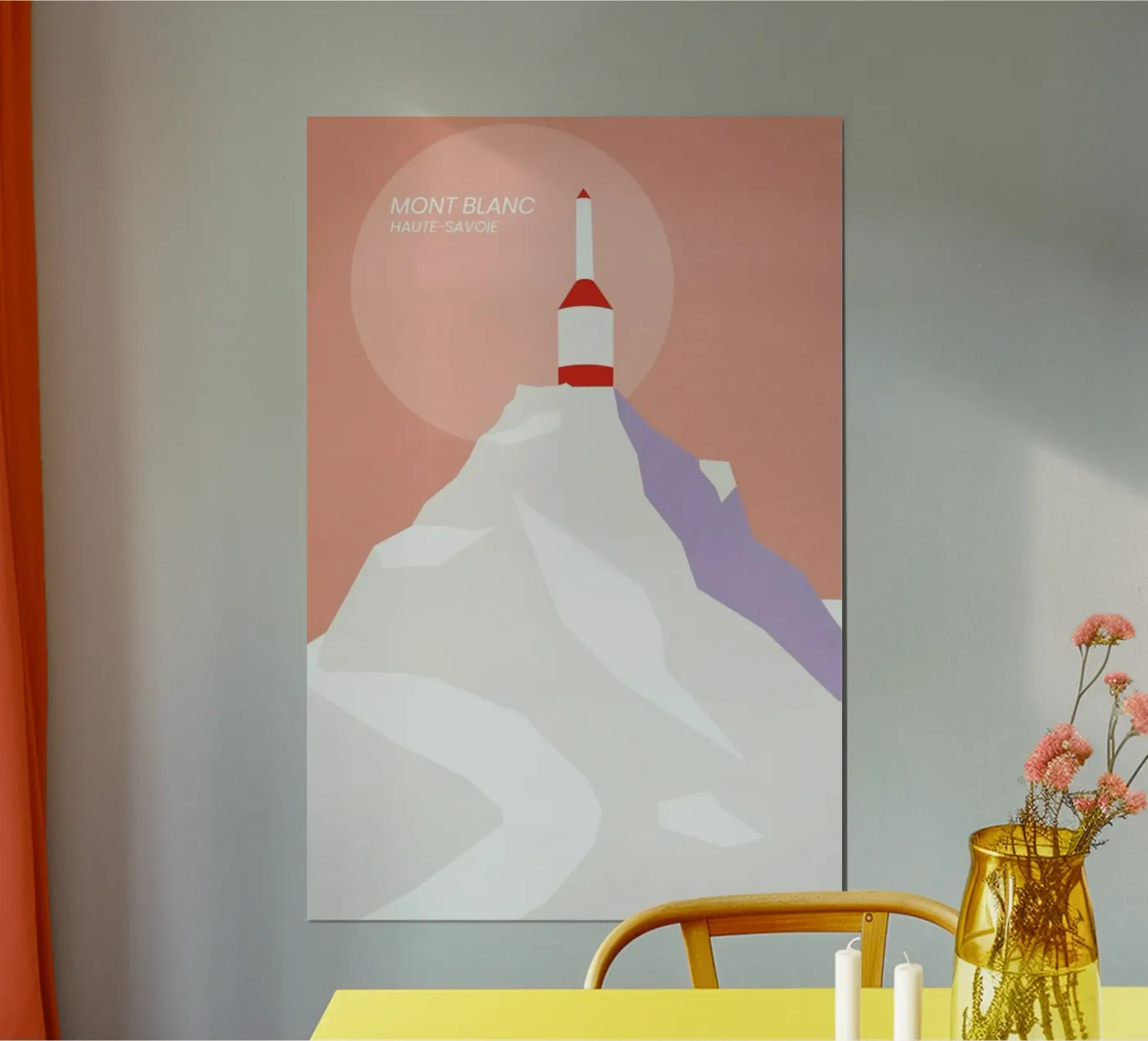 Mont Blanc poster da The Cartography Collection