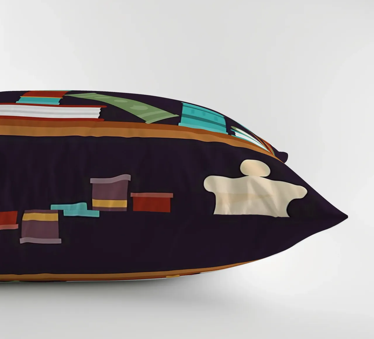 Mystical Library decorative cushion by Aiden Garcia