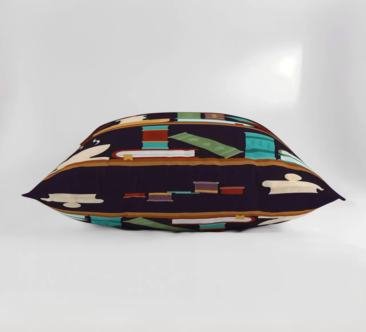 Mystical Library decorative cushion by Aiden Garcia