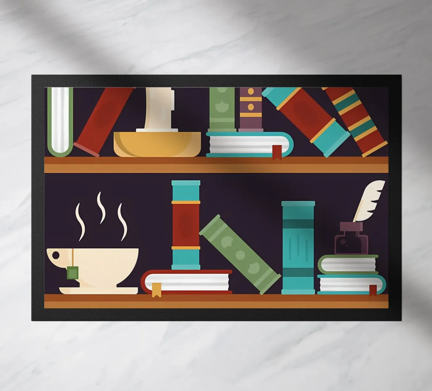 Mystical Library doormat by Aiden Garcia