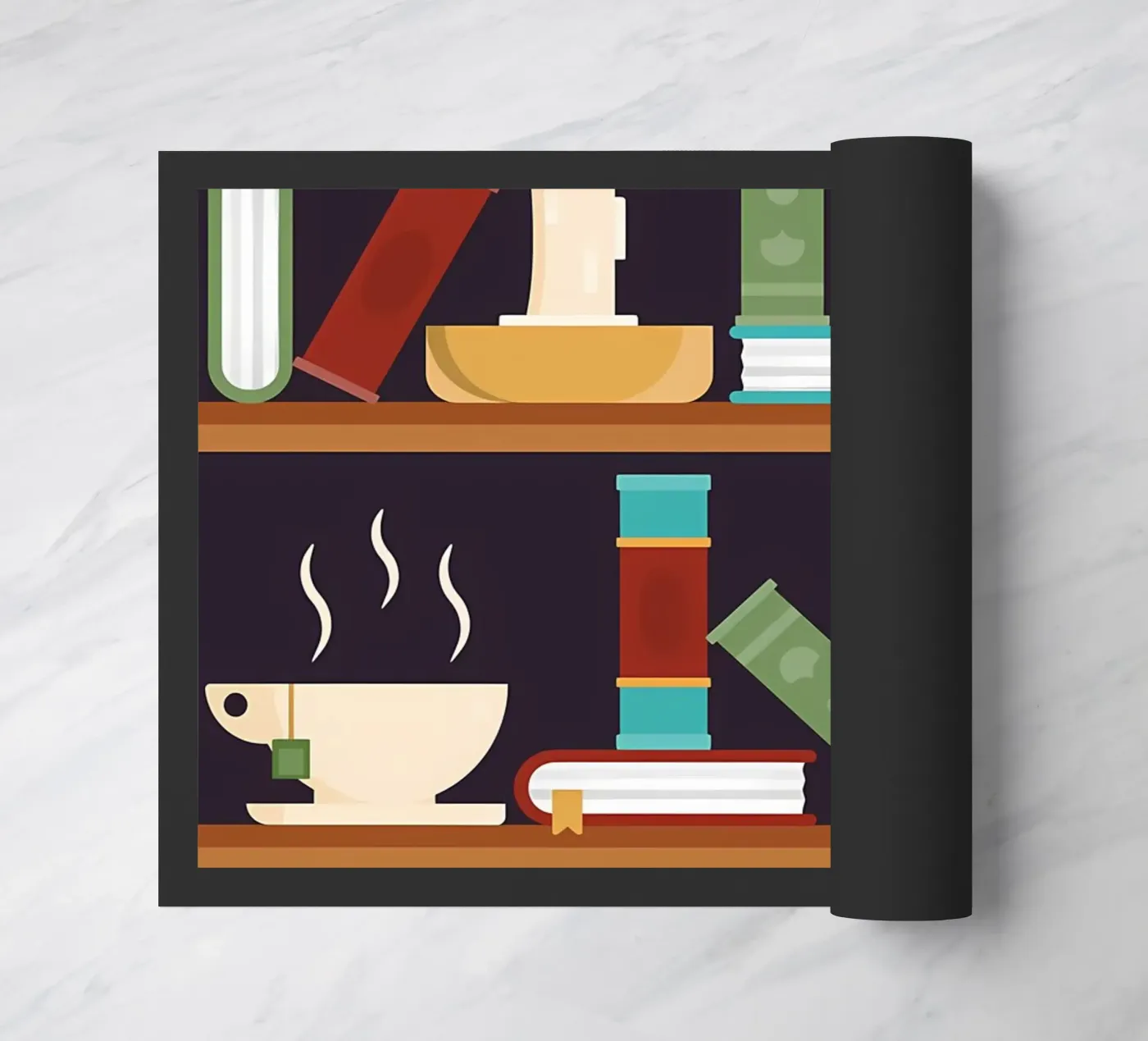 Mystical Library doormat by Aiden Garcia