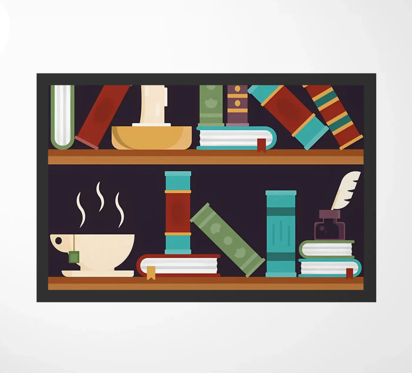 Mystical Library doormat by Aiden Garcia