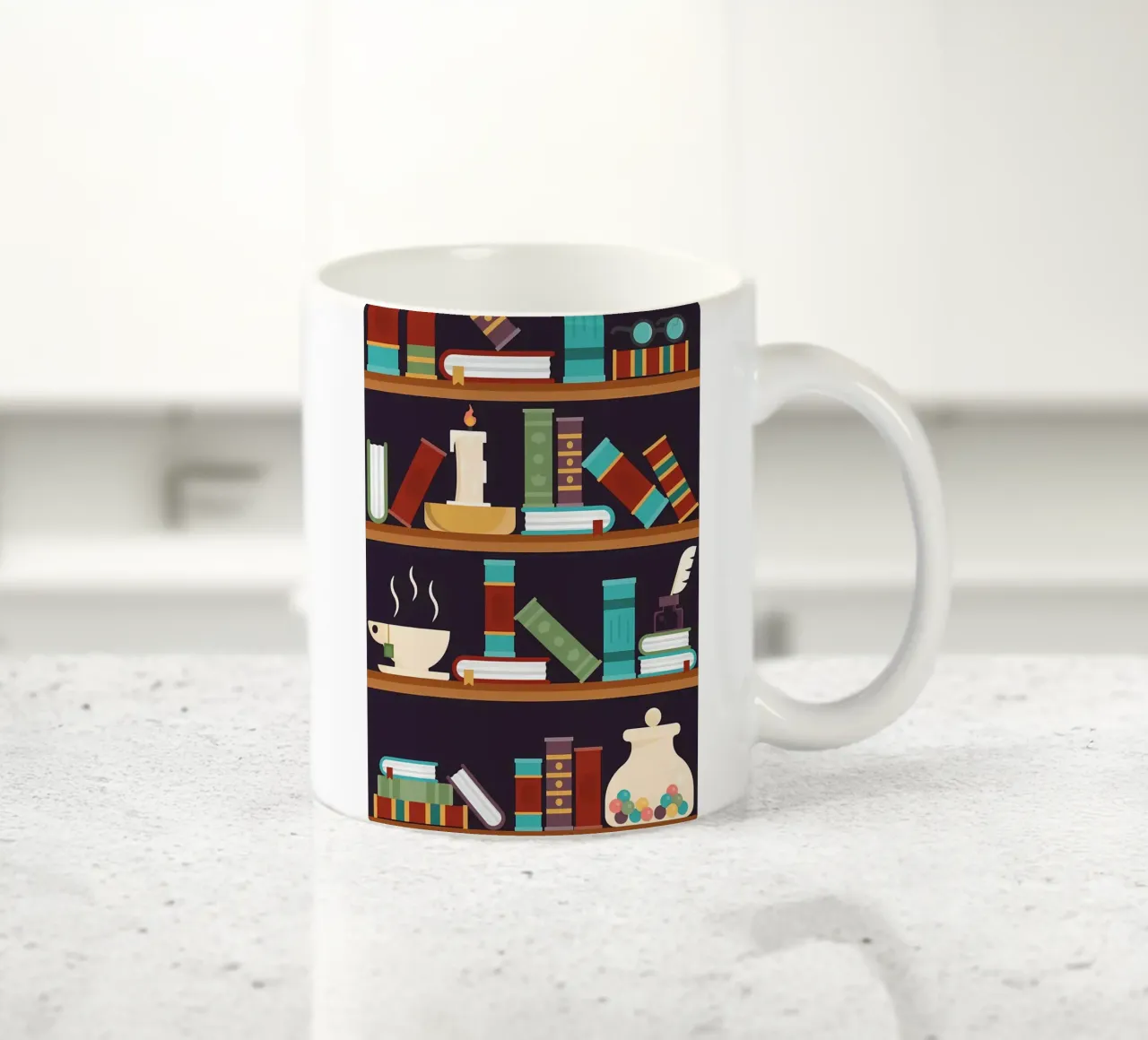 Biblioteca mistica tazza in ceramica da Aiden Garcia