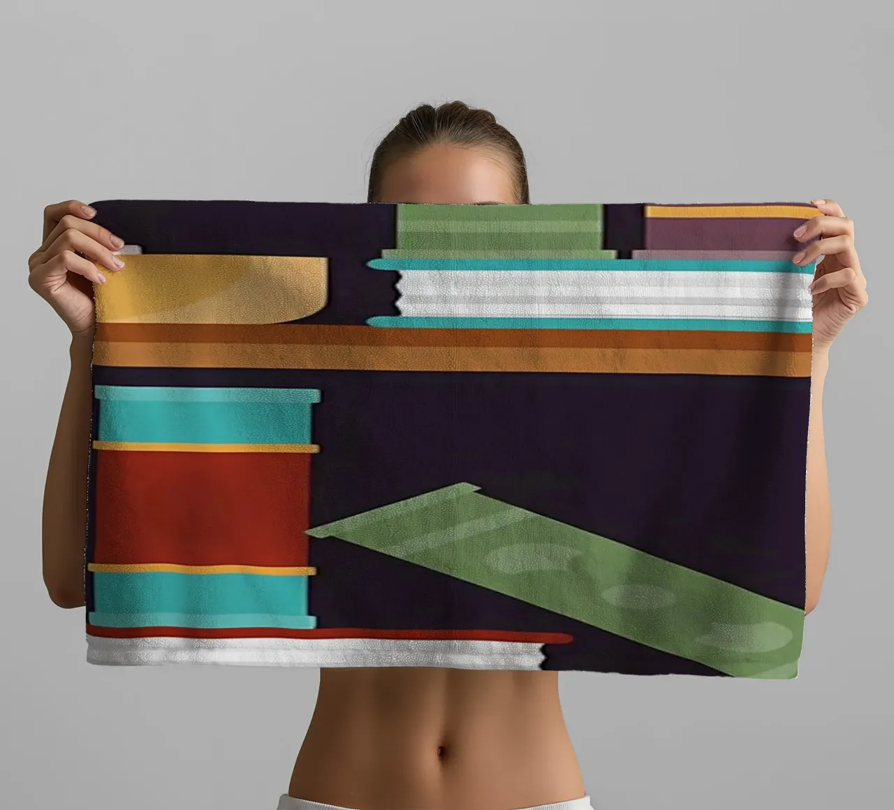 Mystical Library towel by Aiden Garcia